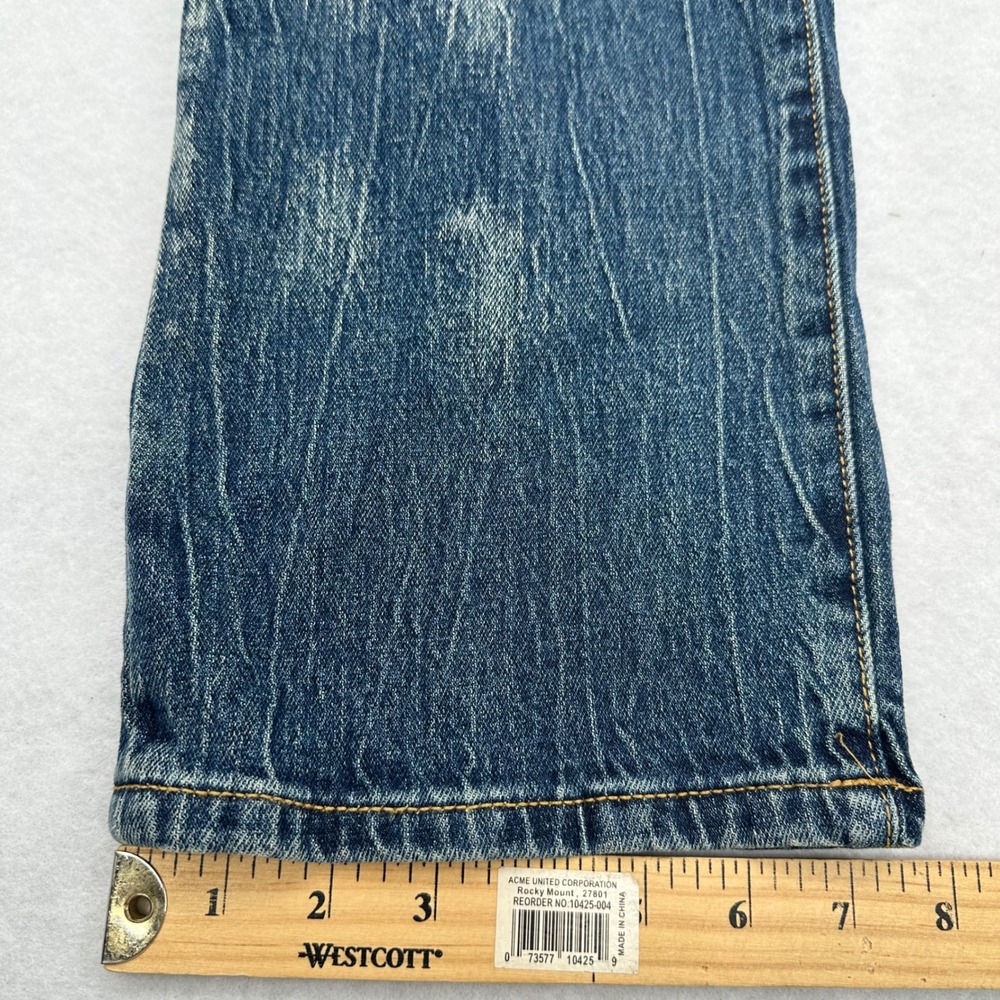 Von Dutch Originals Mens Patchwork Distressed Jeans Blue 32x32 VD27121MD21 NWT - Picture 10 of 16